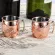 1pcs/4pcs 60ml 2 Ounces Hammered Copper Plated Moscow Mule Mug Beer Cup Coffee Cup 304 Stainless Steel Mug