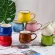 Home Office Creative Retro Tea Coffee Eco-Friendly High Quality Ceramics Drinking Mugs Ceramics engraving Red Cups