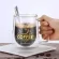 200ml/300ml Double Wall Mug Office Cups Heat Insulation Double Coffee Mug Coffee Glass Best Mug for Friends