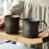 250ml Ceramic Mug Photography Props Retro Drinkware Handle Cup Milk Tea Coffee Water Cup for Friend