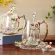High-End Enamel Water Mugs Luxury Household Rose Tea Cup European Coffee Glass Hot And Cold Drinks Tea Tumbler Spoon Set