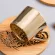 Playing Mirror Reflection Ceramic Coffee Mugs with Wood Dish Tea Cups Creative Drinkware SEND BOX