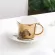 Creative Leopard Anamorphic Cup Mirror Reflection Cup Tiger Zebra Mug Luycho Coffee Tea Set With Coaster 220ml