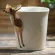 200ml Animal Deer Coffee Cup Cartoon Hand-Painted Ceramic Cup Personalized Cup Single Layer With Handle Children's
