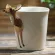 200ml Animal Deer Coffee Cup Cartoon Hand-Painted Ceramic Cup Personalized Cup Single Layer with Handle Children's