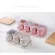 3/4Grid Seasoning Box Kitchen Salt Pepper Storage Boxes Holder Spoon Lid Dust-Proof Kitchen Tools