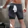 Camo Running Men 2 in 1 Double-Deck Quick Dry Gym Sport Shorts Joggging Workouts Men Sports Short Pants
