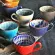 Ins Defect Retro Creative Nordic Embossed Personality Ceramic Mug Dessert Cereal Breakfast Milk Coffee Cup Mug