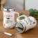 Ceramic Creative Large Capacity Lovely Cartoon Totoro Lover Coffee Mug with Lid and Office Water Tea Cup Birthday