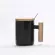 400ml Wooden Handle Colored Glaze Mug Creative Moring Milk Coffee Tea Porcelain Cups Drinkware