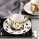 New Leopard Anamorphic Cup Mirror Reflection Cup Zebra Elk Coffee Cup with Plate