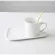 Nordic Ceramic Coffee Cup with Spoon and Saucer Set Creative European Luxury Breakfast After Tableware Tay Set