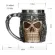 COOLEST GOOLESTIC SKULL RESINLESS STEELS STEELS STEEL STEEL STEEL MUG DRIGHT TANKARD HALLOWEEN COFFEE CUP TEA PUB BAR DECOR