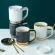 Ceramic Mug Condensed Coffee Porcelain Tea Cups and Saucer Sets Cute Tumbler Latte Bone China Mugs with Spoon Cup