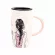 600ml Design Beauty Pattern Ceramic Mug With Lid Capacity Mugs Drinkware Coffee Tea Cups Novelty S Milk Cup