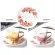 Mirror Coffee Mugs Specular Love Tree Ceramic Tea Cups with Spoon Creative Coffeeware