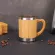 300ml Bamboo Tea Coffee Mug Portable Water Cup Tea Mug Steel Coffee Travel Mug With Leak-Proof Cover For Office Home