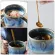 1pc Ceramic Mug Home Office Water Cup Retro Single Ear Mug Portable Cup
