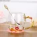 Enamel Colorful Flower Teacup Home Water Cup Living Room Coffee Cup Cystal Glass Teacup with Lid and Spoon HandgIRP