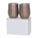 2PCS/SET Portable Stainless Steel Mug Glass Beer Wine Cup Tumbler Sippy Cup with Lidstrawcleaning Brush Coffee Tea Milk