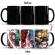 New 350ml Demon Slayer Heat Temperature Coffee Mug Creative Color Changing Cartoon Anime Mug Tea Milk Ceramic Cup