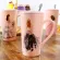 3D Pink Beautiful Girls Diamond Wedding Dress Coffee Mug with Spoon Lid Water Tea Milk Cup Creative