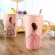 3D Pink Beautiful Girls Diamond Wedding Dress Coffee Mug with Spoon Lid Water Tea Milk Cup Creative