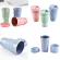 Reusable Tea Cup Mug Wheat Straw Travel Cup With Silicone Cup Lid