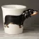 New Creative Black Dachshund Ceramic Cup 3d Cartoon Hand Drawn Animal Mug Dog Coffee Cup Tazas De Ceramica Creativas