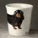 New Creative Black Dachshund Ceramic Cup 3D Cartoon Hand Drawn Animal Mug Dog Coffee Cup Tazas de Ceramica Creativas