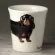 New Creative Black Dachshund Ceramic Cup 3d Cartoon Hand Drawn Animal Mug Dog Coffee Cup Tazas De Ceramica Creativas