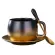 Sdgrp Modern Coffee Mugs Luxury Matte Black Gold Marble Ceramic Mug Cafe Coffe Cup Saucer Tumbler Creativas Couple Milk Tea Cups