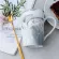 Nordic Zodiac Mug Ceramic Gold Creative Couple Bone China Water Mug Lid Self-Stirring Coffee Mug Canecas Mugs Ab50cu