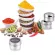 Magnetic Spice Jars with Label Sticker Stainless Steel Spice Tinsoning Continers Spice Tank Kitchen Tools for Household