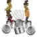 Magnetic Spice Jars with Label Sticker Stainless Steel Spice Tinsoning Continers Spice Tank Kitchen Tools for Household