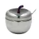 High Quality Stainless Steel Apple Sugar Bowl Seasoning Jar Condiment Pot Spice Container Canister Cruet With Lid And Spoon