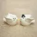 6.2*4*4.2cm Cartoon Hand-Painted Angel Bird Couple Ceramic Spice Bottle Pair Of Home Kitchen Supplies Pepper Salt Shaker