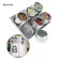 6 Pieces Magnetic Spice Jars Set Stainless Steel Salt and Pepper Spicers Spice Rack Seasoning Box Condiment Container