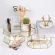 Northern Europe Ins Glass Storage Gold Tray Jewelry Cosmetic Decoration Retro Copper Bar Tea Tray