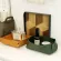 Jinserta Pu Leather Folding Tray Jewelry Display Plate Cosmetic Organizer Desk Keys Coins Wallet Sundries Decor Tray S