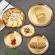 Metal Storage Tray Round Stainless Steel Snack Fruit Cosmetics Jewelry Organizer European Style Dinner Plates Gold Dining Plate