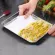 Rectangle Storage Tays Stainless Steel HouseHold Saud Sausage Dish Fruit Water Bread Pan Kitchen Baking Pastry Shallow Plate