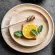 Rubber Wood Round Japanese Dinner Plate Rectangle Serving Tray Beef Steak Fruit Snack Tray Restaurant Food Cutlery Storage Plate