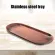 New Stainless Steel Oval Tray 23x9.5x1cm Multi-Color Metal Serving Tray for Food Aromatherapy Candle Tool Bathroom Kitchen D