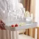 Double Layer Dish Vegetable Water Tray Drainer Plastic Decorative Dish Tray Rectangle Non-Slip Serving Tay Holder Storage Rack