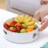 New Serving Tray Platter Rotating Storage Tray Cosmetic Food Cutlery Organizer Divider Food Preservation Rolling Tray Decorative