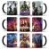 1pcs New 350ml Magic Color Changing Mugs Ceramic Coffee Milk Cups For Family Children Friends