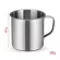 1/6PCS 304 Stainless Steel Travel Camping Mug Drinking Beer Coffee Tea Handle Cup Stainless Steel Durable Handle Design Portable