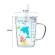 Coffee Cup Milk Cup Glass Home Cartoon Drinking Cup Breakfast Cup Straw Cup 450ml Mugs Child Sippy Cup Drinkware