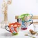 Hand Painted Relief Ceramic Mug Coffee Milkfast Cup Milk Cup Women's Flower Tea Ceramic Cup Creative Ceramic Water Cup